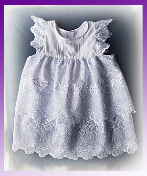 Nr.0ta78 Taufkleid Festkleid Taufgewand Kleid Taufe Hochzeit Babykleid Taufset