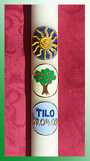 Taufkerze "Kreise"